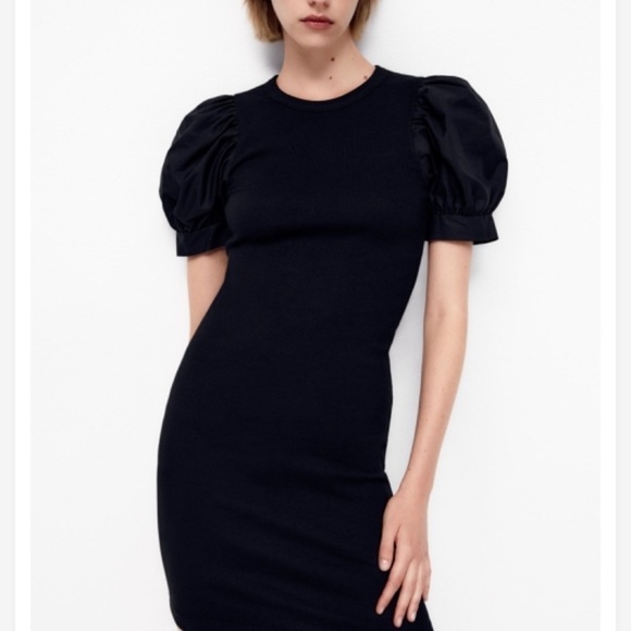 VOLUMINOUS SLEEVE DRESS - Picture 2 of 7